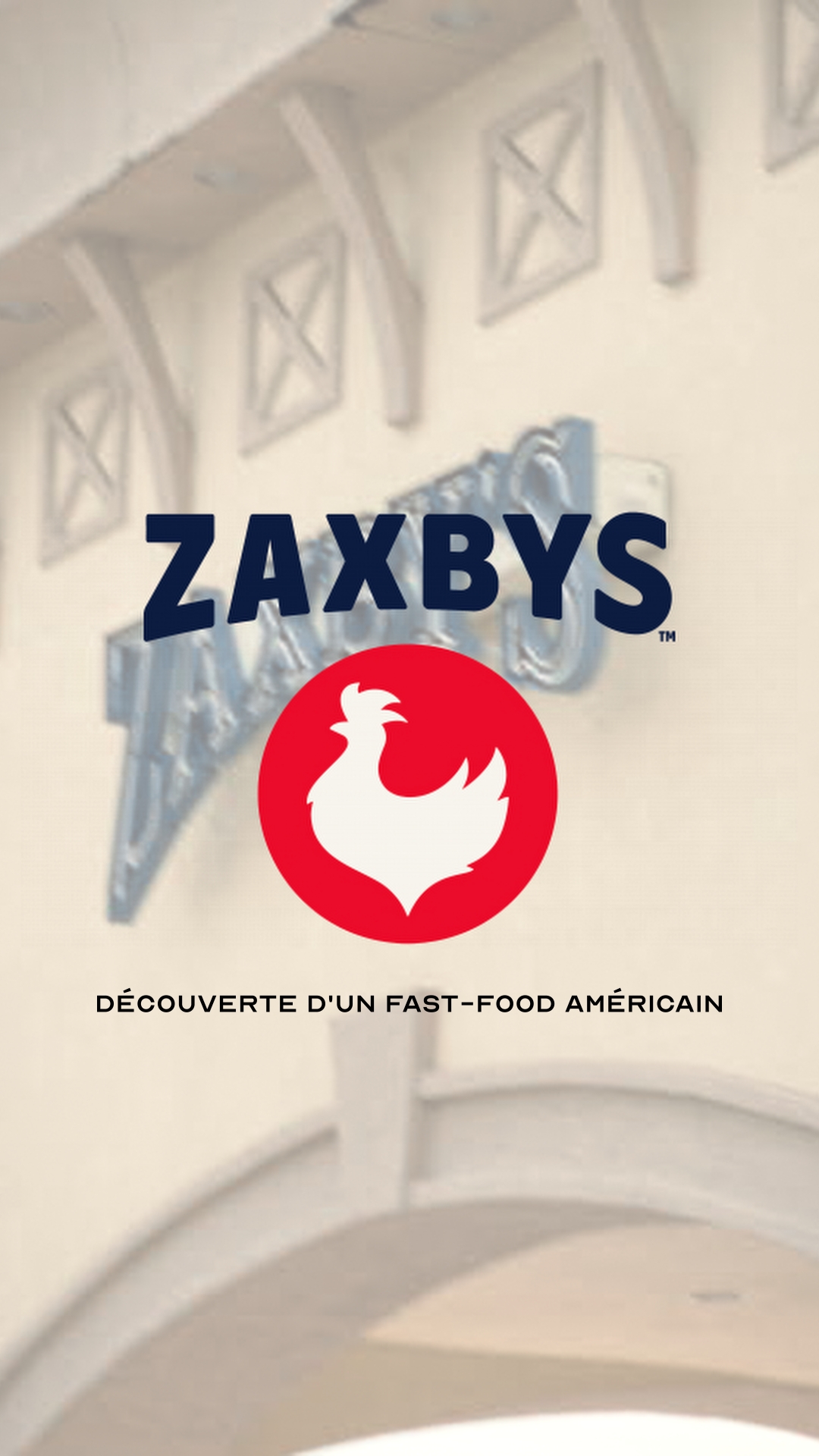 Affiche Zaxby's, découverte d'un fastfood aux États-Unis