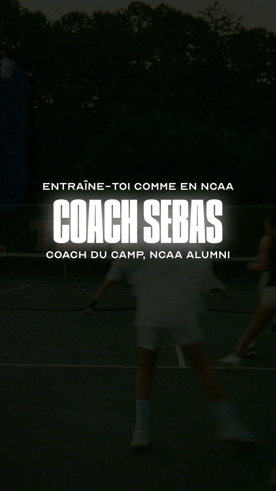 Affiche Coach tennis NCAA : Sebas