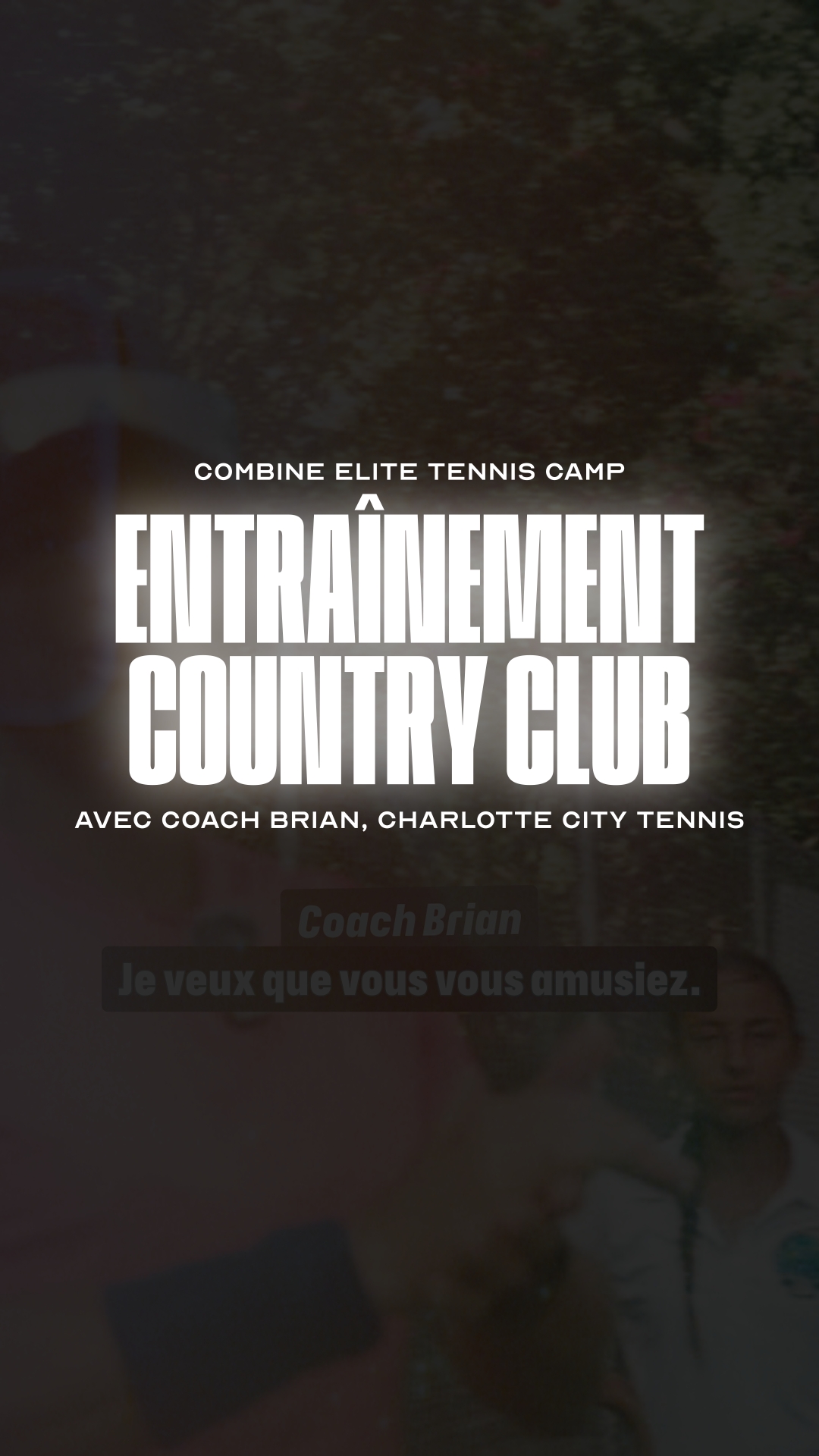 Affiche Coach tennis Country Club : Brian